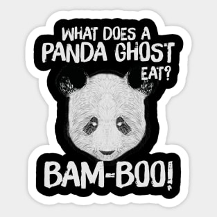 Panda Bam boo Joke Sticker